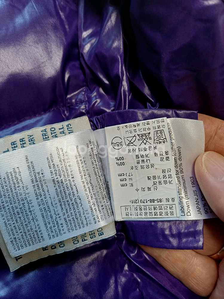 몽클레어 패딩쪼끼 신세계센텀한글택 정품!여자2사이즈66--7