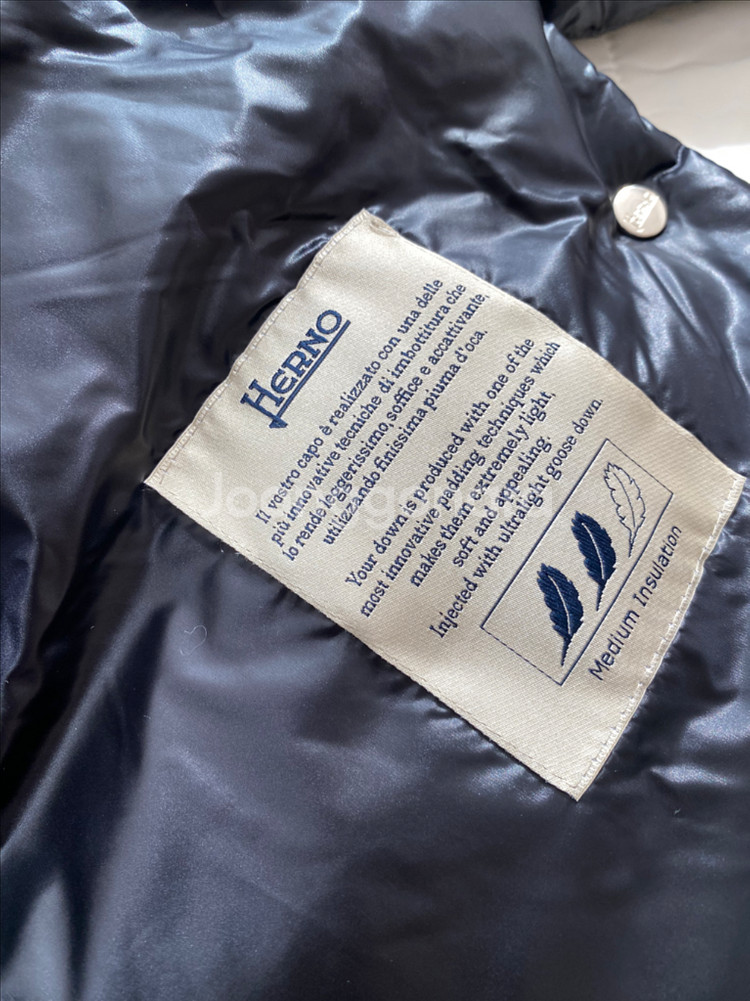 에르노 사이드 벤트 다운 패딩자켓 40사이즈--3