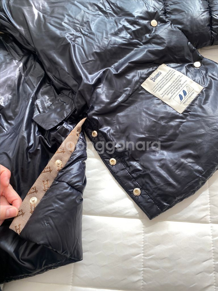 에르노 사이드 벤트 다운 패딩자켓 40사이즈--5