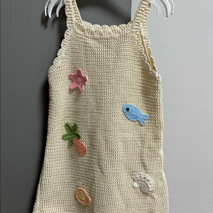 아기 니트 원피스 자라 크로쉐 5y 110