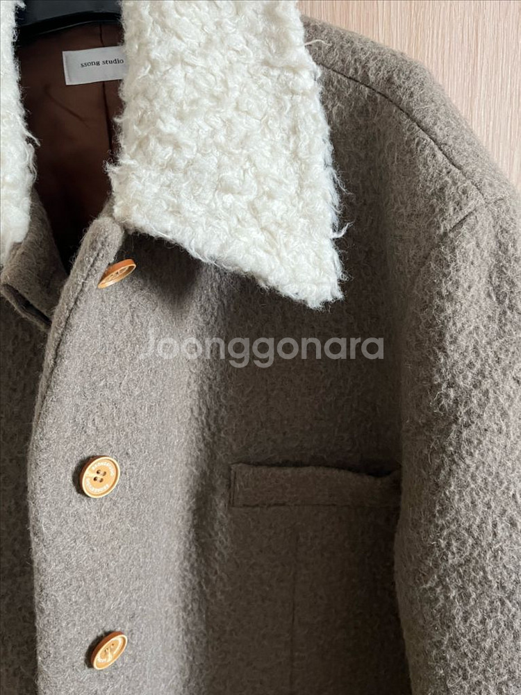 쏭스튜디오 지블링코트 지블링자켓 울코트 알파카코트--5