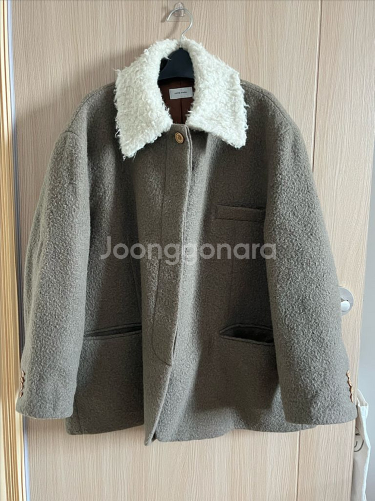 쏭스튜디오 지블링코트 지블링자켓 울코트 알파카코트--8