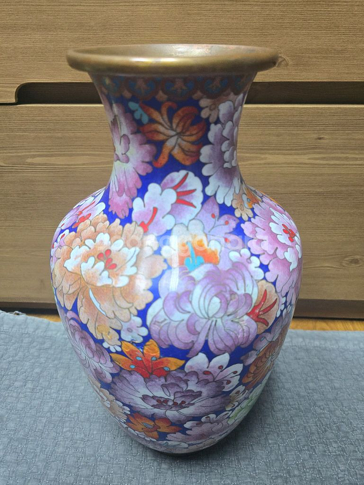 칠보기법으로 제작된 동태범랑 화병 6점--4