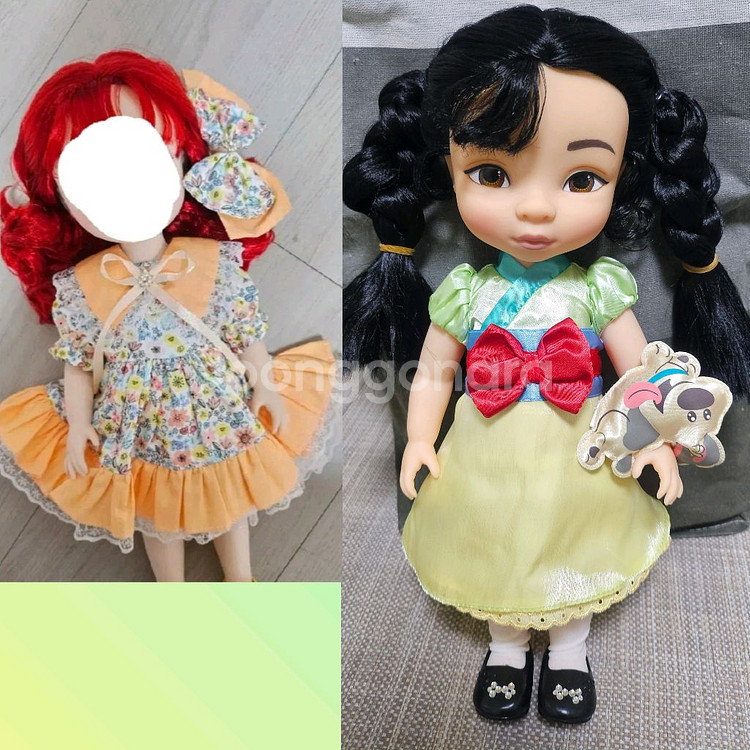 (인형+의상세트) 디즈니베이비돌 인형, 베이비돌옷--0