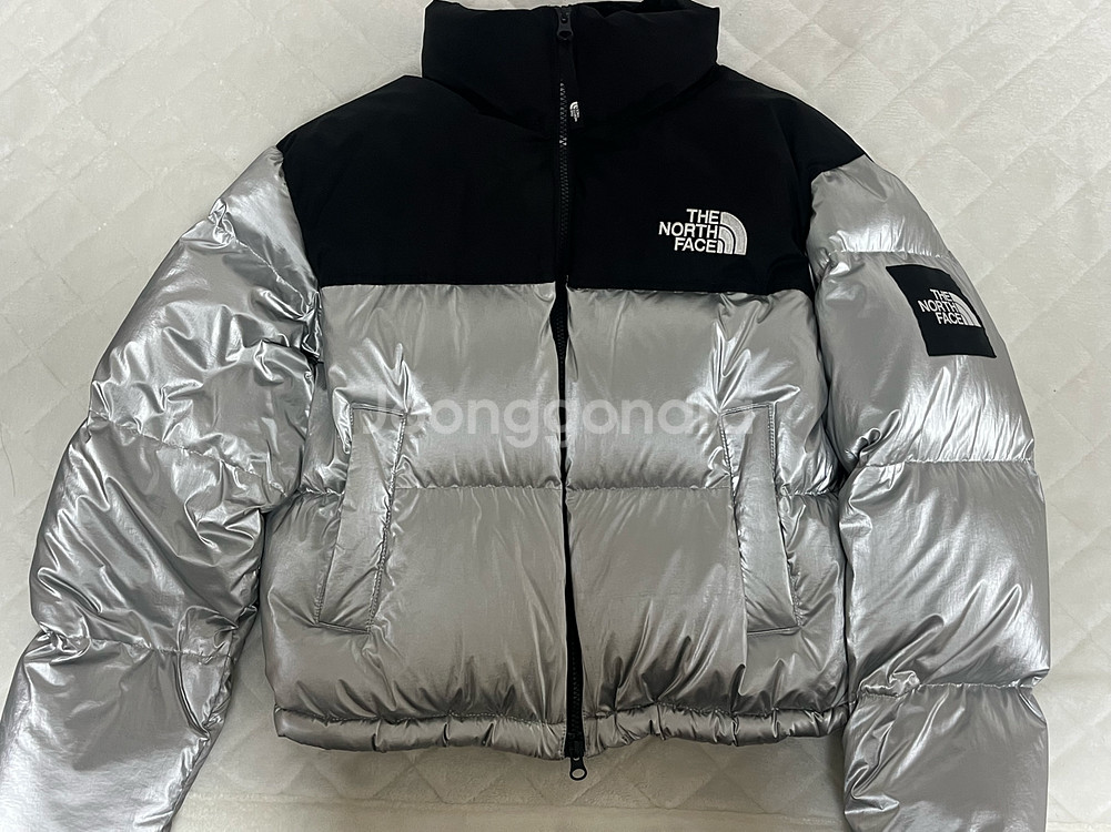 (W) 노스페이스 화이트 라벨 눕시 다운 자켓 SE 실버--0
