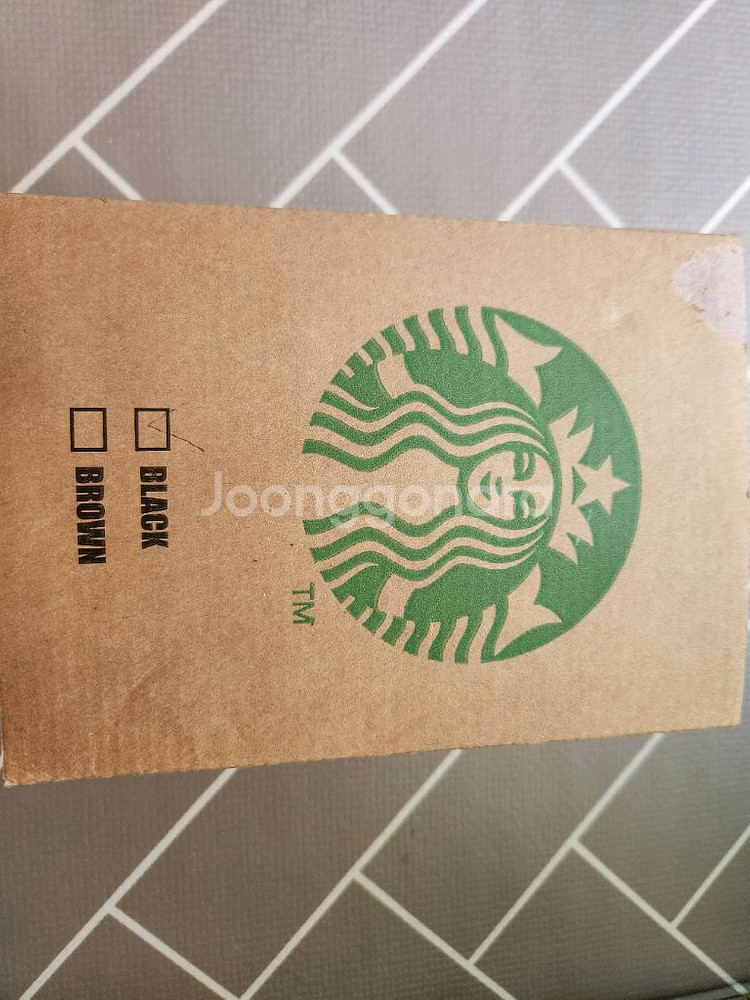 스타벅스 크리스탈 유리가죽 텀블러--1