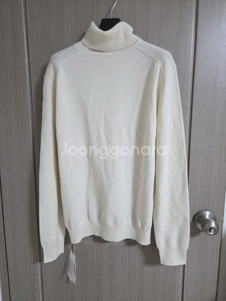 더캐시미어옴므 캐시미어 하이넥 니트탑 랑방 마인 타임--5