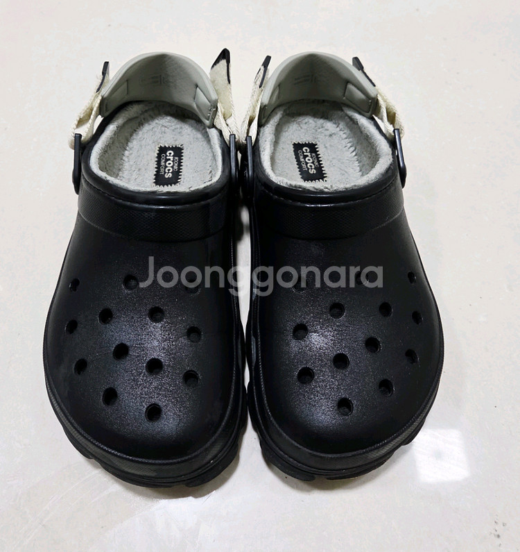 크록스 올터레인 라인드 클로그 블랙260사이즈--0