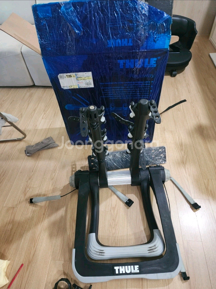 툴레 RaceWay 991 자전거 캐리어 3대 + 락--1