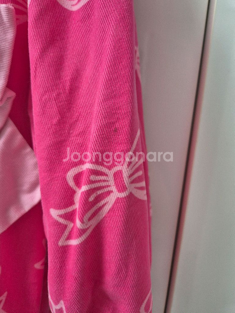 베베베베 코튼 코듀로이 핑크리본 자켓 원피스 라지--8