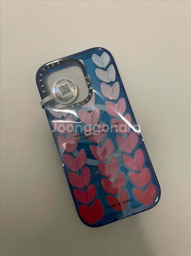 케이스티파이 아이폰16/16프로 하트 패턴 케이스--1