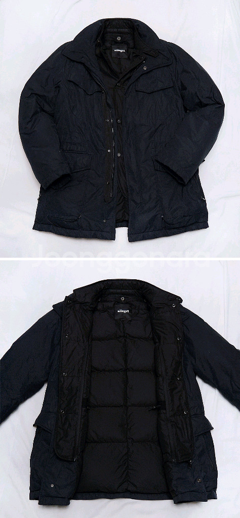알레그리 투인원 디테처블 유러피안 구스다운 야상 패딩 (100+)--1