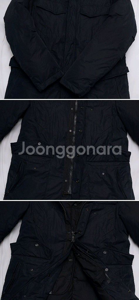 알레그리 투인원 디테처블 유러피안 구스다운 야상 패딩 (100+)--5