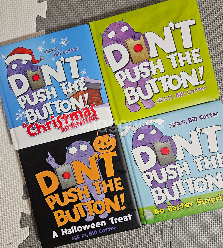 [반값택포] 돈푸쉬더버튼 유아보드북 4권 일괄 유아원서 영어보드북 엄마표영어 유아영어 영어책 홈스쿨--0