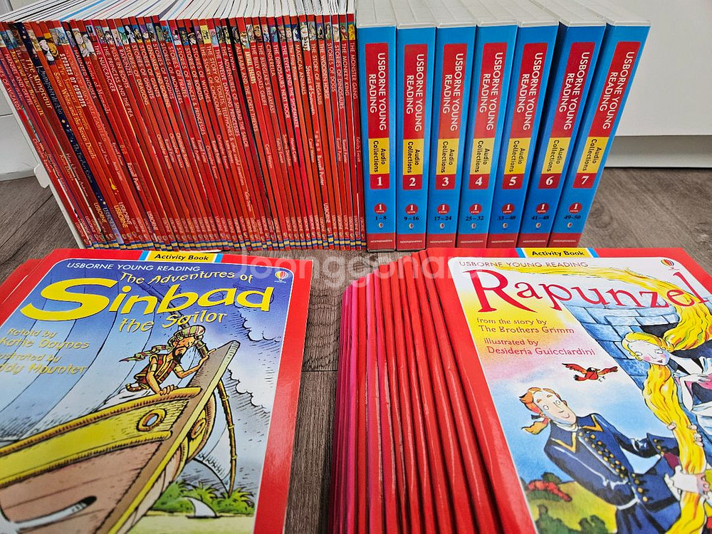 정품 어스본영리딩 1단계 50권과 cd+워크북--0