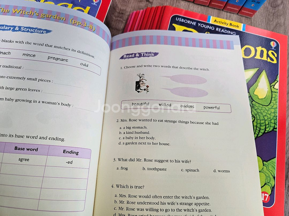 정품 어스본영리딩 1단계 50권과 cd+워크북--3