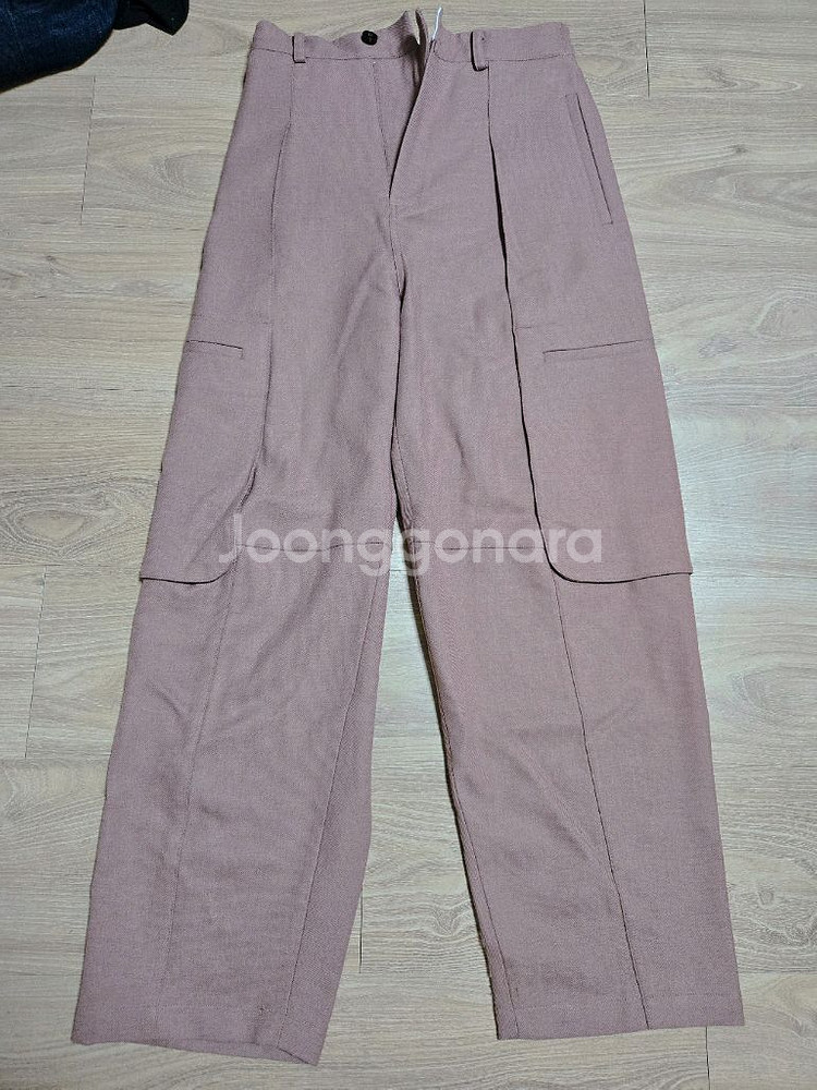 르마드 와이드 원턱 카고 팬츠(메란지핑크) 판매합니다--2