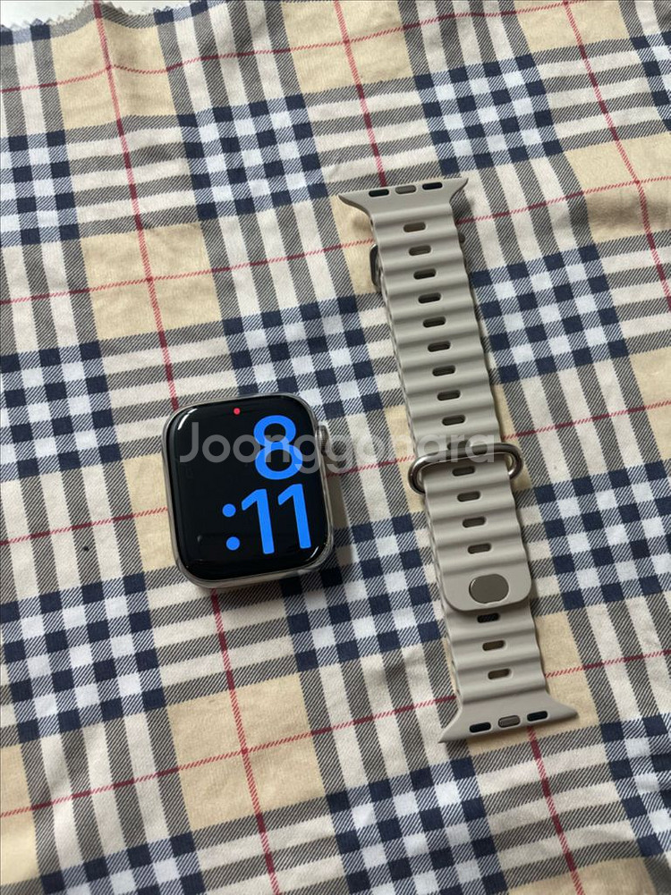 애플워치8스테인리스 45mm 실버 SSS급--0