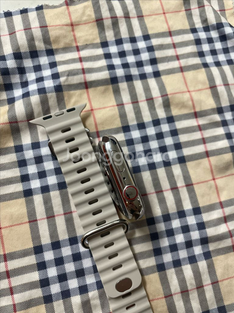 애플워치8스테인리스 45mm 실버 SSS급--3