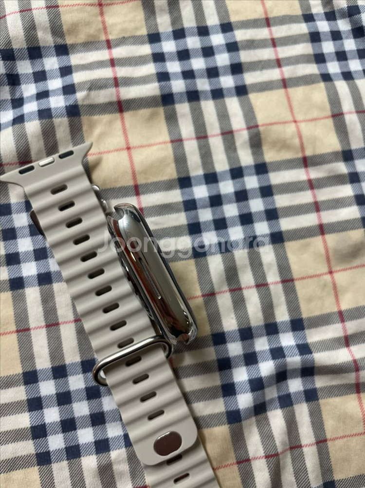 애플워치8스테인리스 45mm 실버 SSS급--5