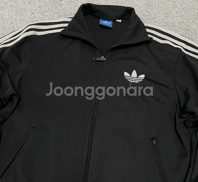 아디다스 파이어버드 검흰 블랙 트랙탑 져지집업 95~100--1