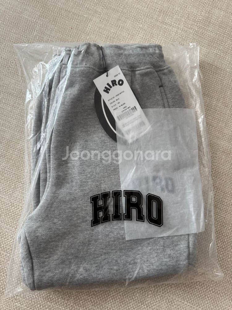 히로 블랭크 조거팬츠 멜란지 120새상품--0
