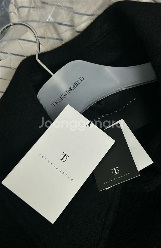 트리밍버드 트라움 발마칸 롱 코트 블랙 1사이즈(새상품--5