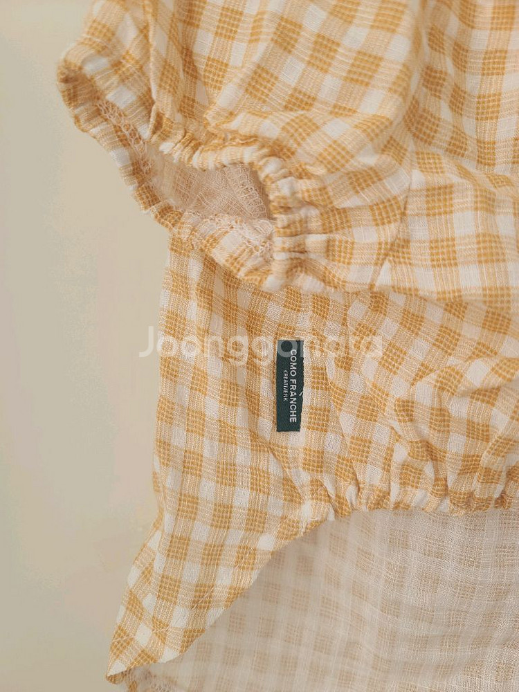 강아지옷 꼬모프랑쉬 체크 테슬 블라우스셔츠 XL--5