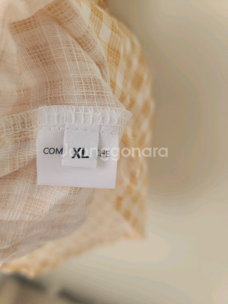 강아지옷 꼬모프랑쉬 체크 테슬 블라우스셔츠 XL--7