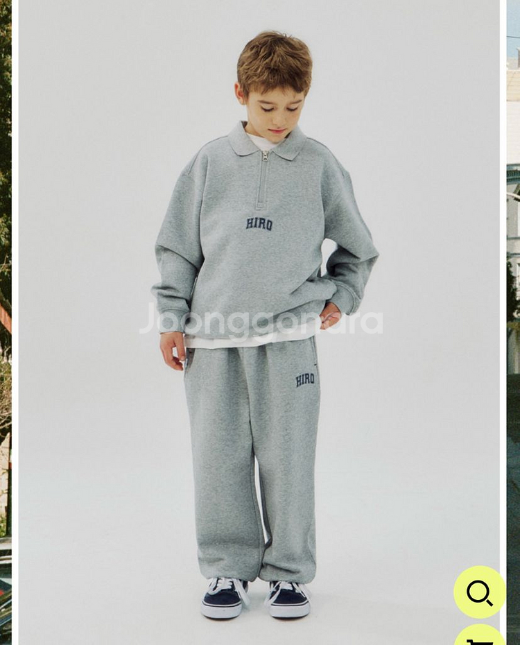 히로 블랭크 조거팬츠 멜란지 120새상품--1