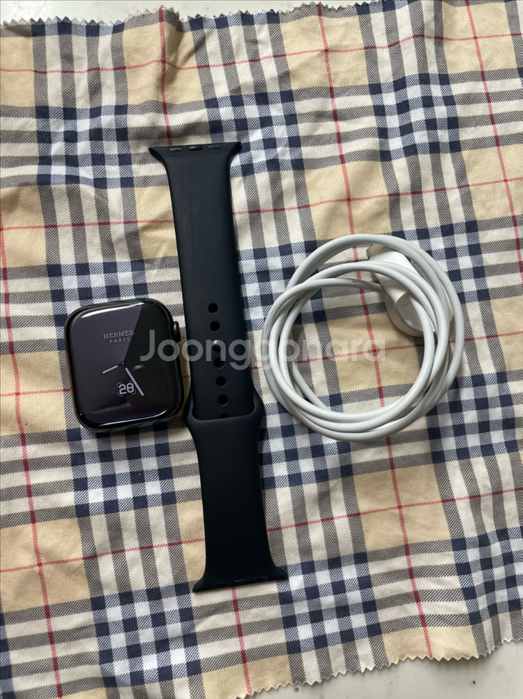 애플워치7에르메스 누아 45mm SSS급--0