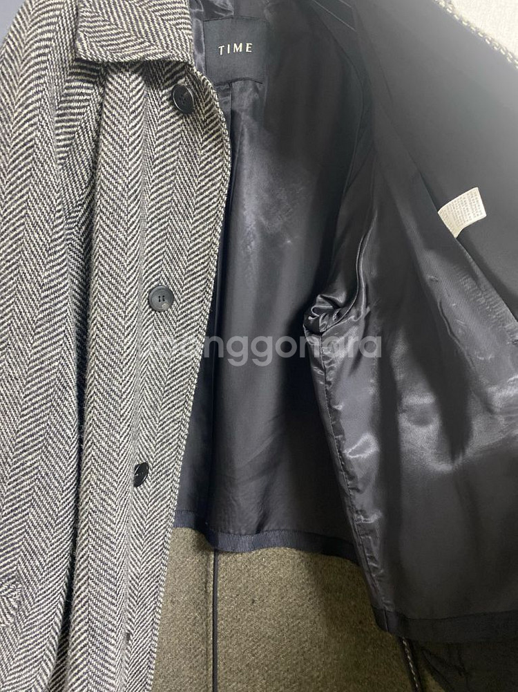 타임옴므 22FW 헤링본 발마칸코트 95--3