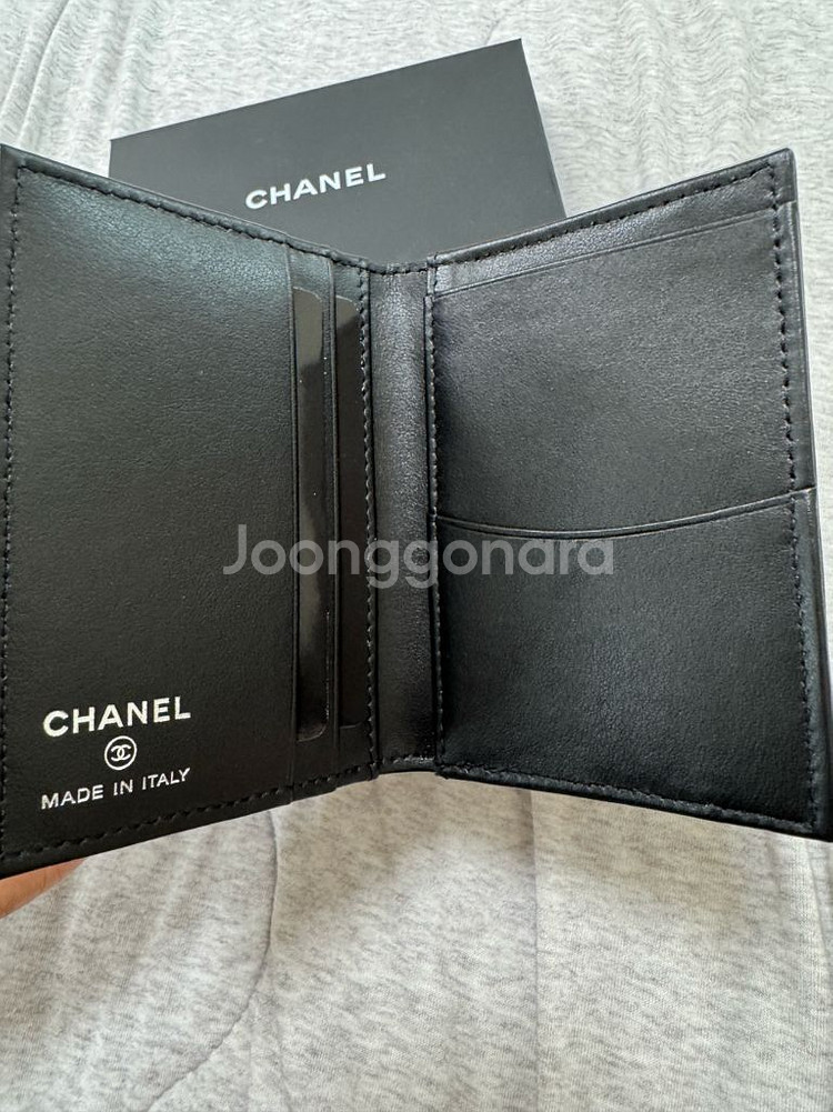 샤넬 카드지갑 오거나이저 올블랙 새제품 AP3822--2