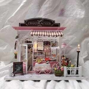 [44번] DIY 미니어처하우스 완성품 (LED,오르골