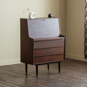 장미맨숀 셀린 뷰로 데스크 브라운 화장대