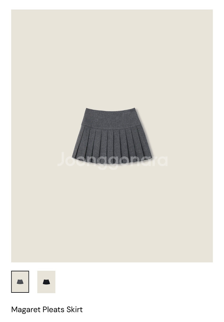 [새상품정가] 르플레인 마가렛 플리츠 스커트 M--0