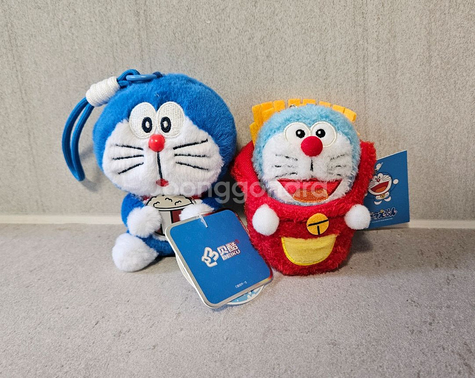 도라에몽 인형키링 2개 일괄--0