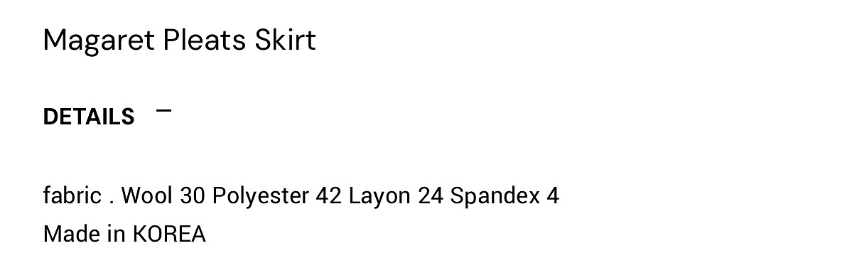 [새상품정가] 르플레인 마가렛 플리츠 스커트 M--1