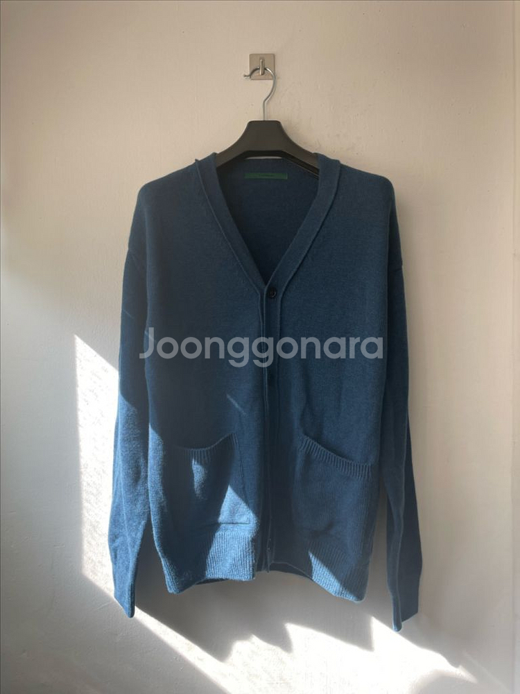 LEIMAN 프리미엄 메리노울100 가디건 딥블루 새상품--0
