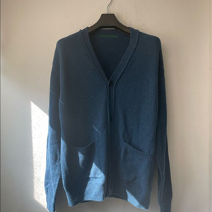 LEIMAN 프리미엄 메리노울100 가디건 딥블루 새상품