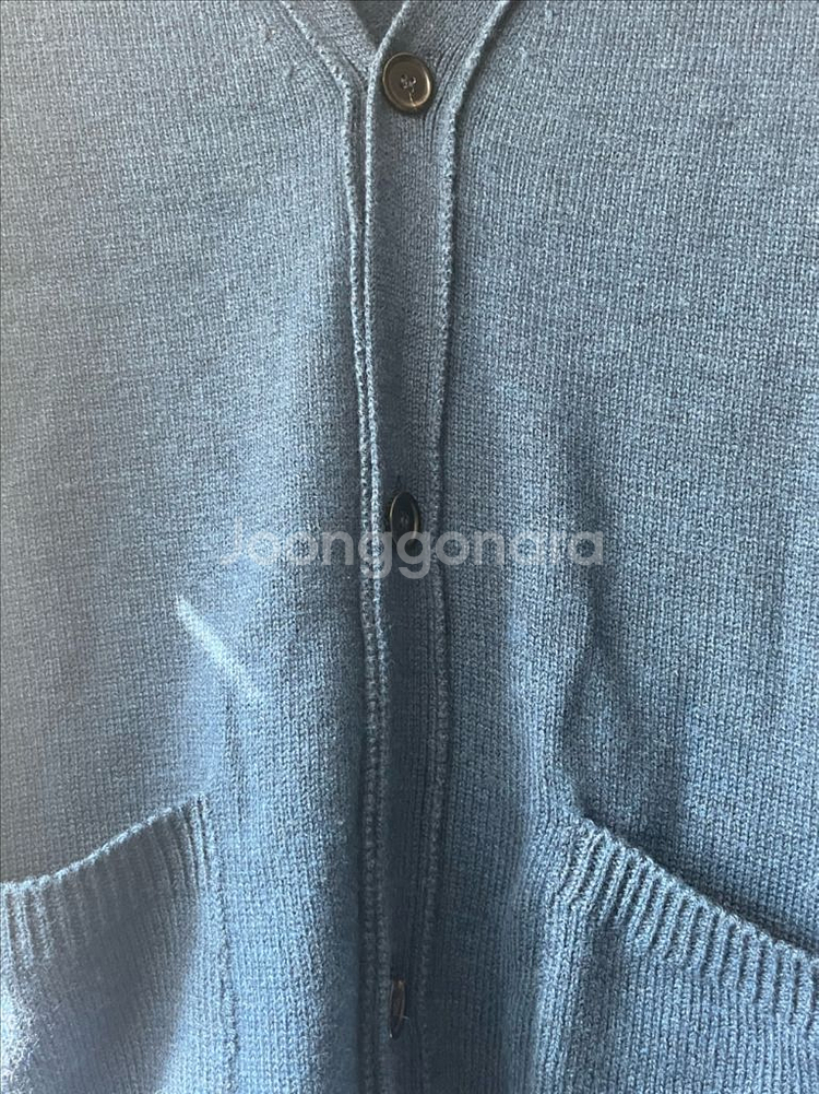 LEIMAN 프리미엄 메리노울100 가디건 딥블루 새상품--4