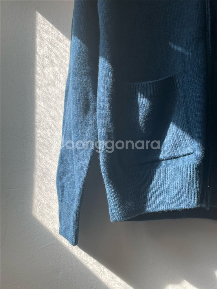 LEIMAN 프리미엄 메리노울100 가디건 딥블루 새상품--5