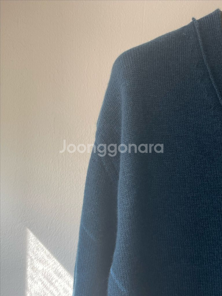 LEIMAN 프리미엄 메리노울100 가디건 딥블루 새상품--3