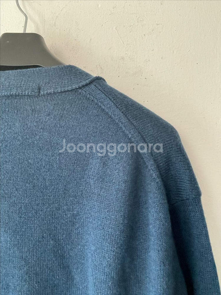 LEIMAN 프리미엄 메리노울100 가디건 딥블루 새상품--6