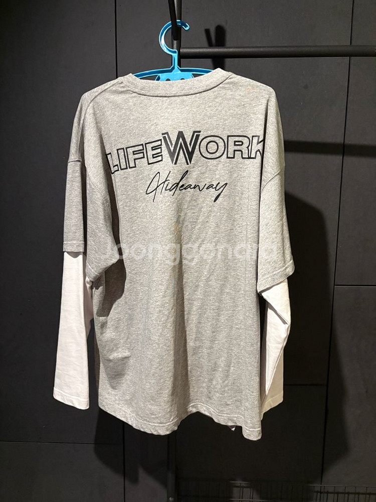 [중고,1~2회착용] 라이프워크 남성 긴팔티(L)--3