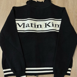 마뗑킴 니트 집업 가디건 L