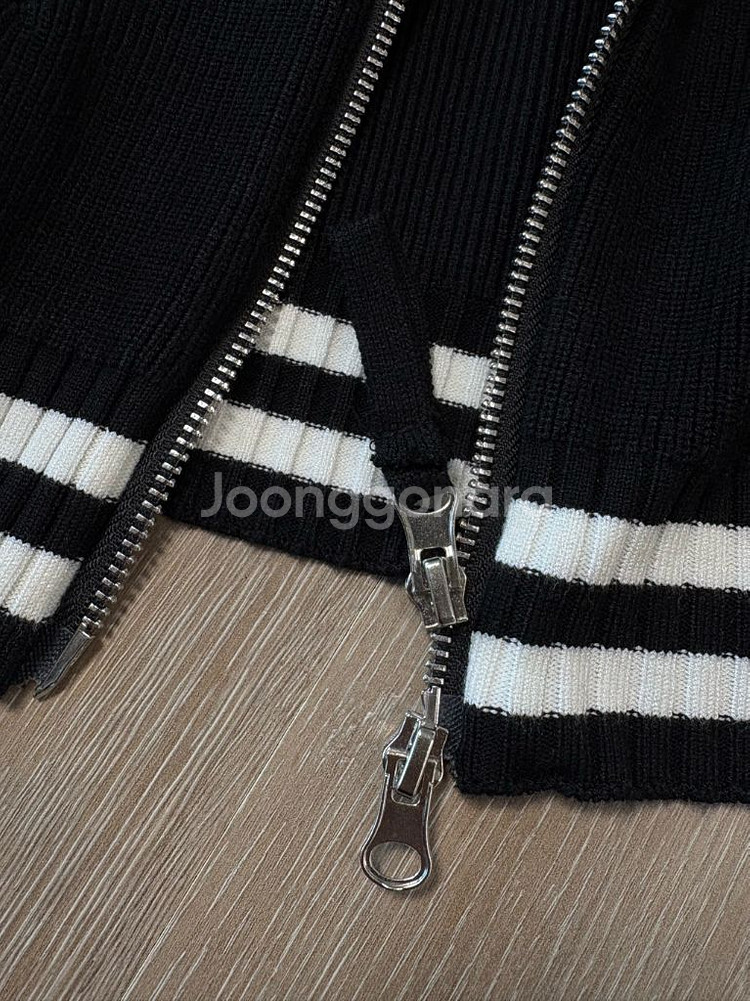 마뗑킴 니트 집업 가디건 L--5