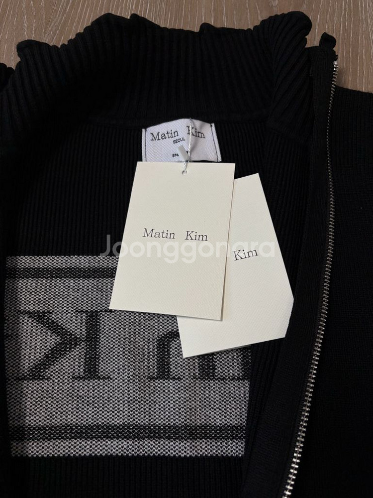 마뗑킴 니트 집업 가디건 L--2