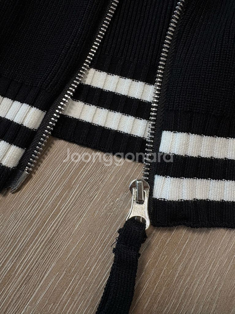 마뗑킴 니트 집업 가디건 L--4