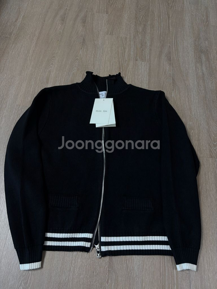 마뗑킴 니트 집업 가디건 L--1